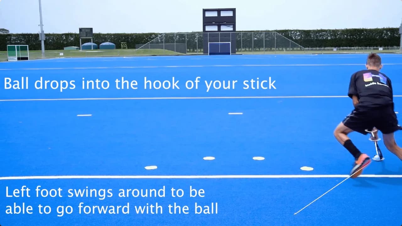 Video preview for the Inside Hockey skill Body Protection - Jump Around.