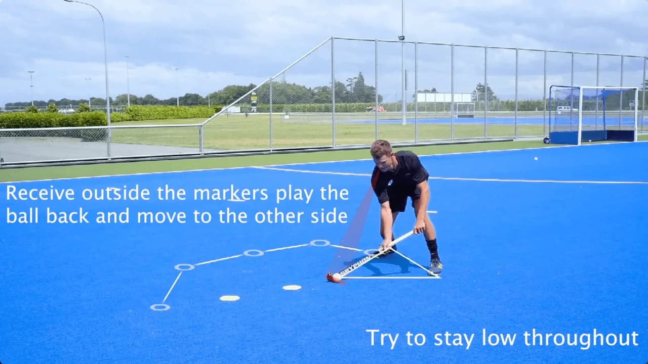 Video preview for the Inside Hockey skill Forehand Receive - Advanced Practice.