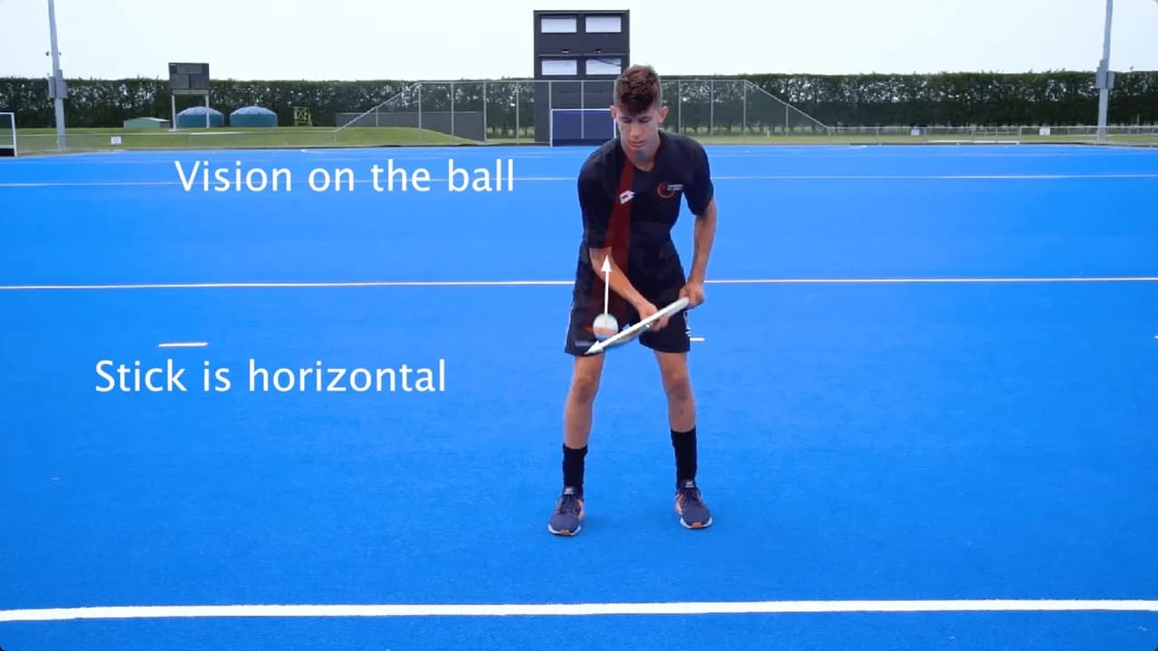 Video preview for the Inside Hockey skill Juggling - On the Spot.