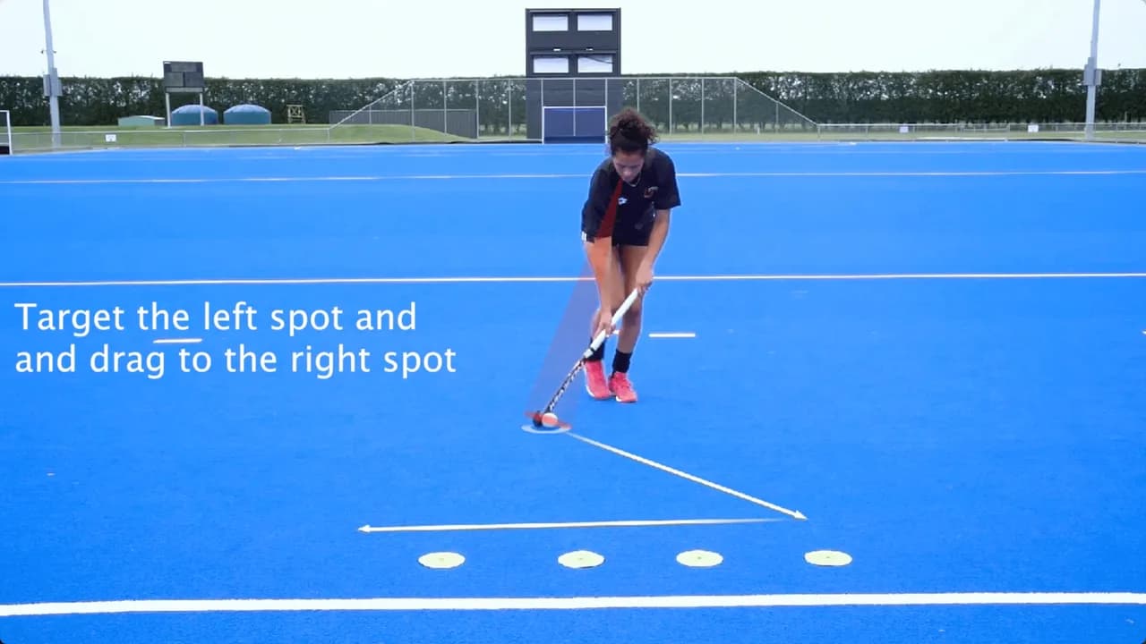 Video preview for the Inside Hockey skill Lateral Drag Backhand.