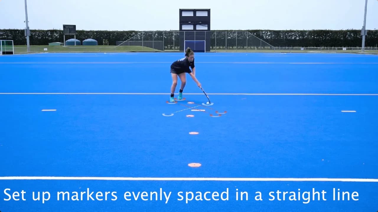 Video preview for the Inside Hockey skill Moving Opposite Foot Drags.
