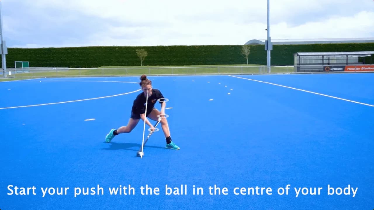 Video preview for the Inside Hockey skill Push - Advanced 1.