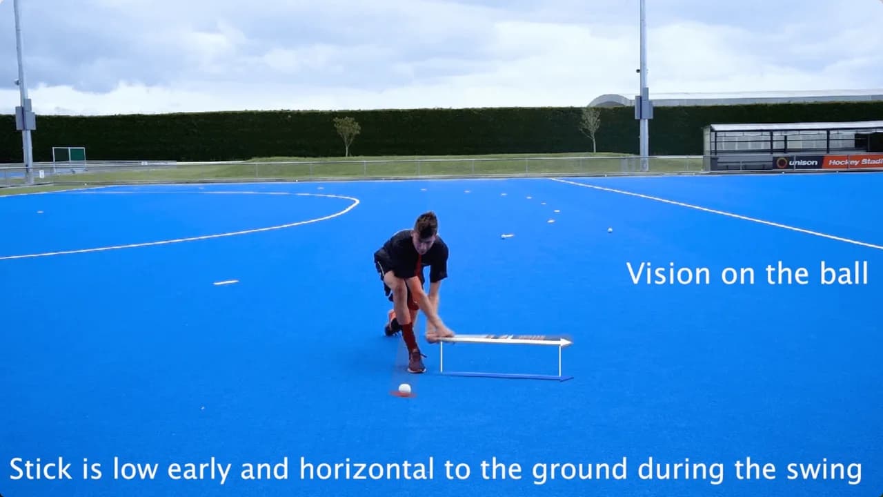 Video preview for the Inside Hockey skill Reverse Hit - Advanced 2.