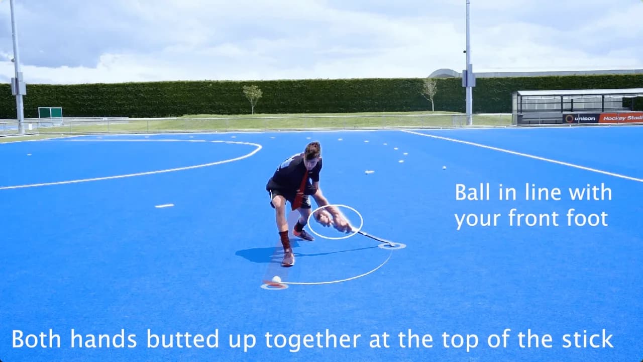 Video preview for the Inside Hockey skill Reverse Hit - Beginner.
