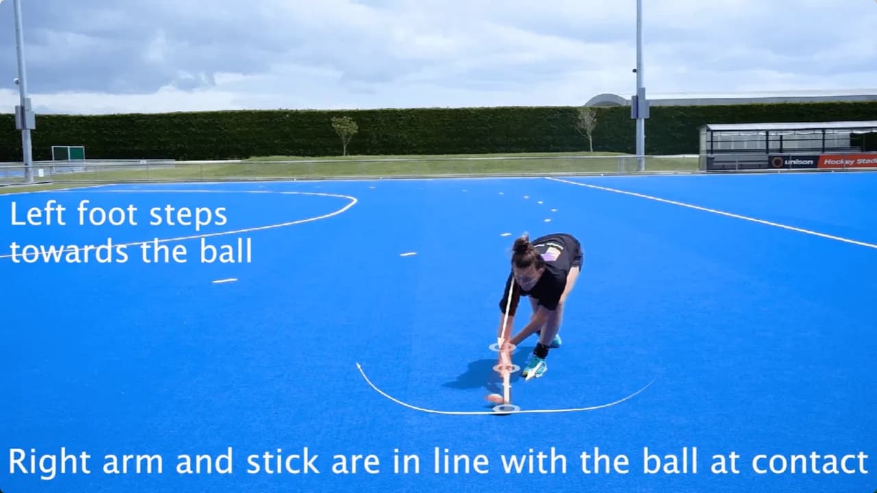 Video preview for the Inside Hockey skill Reverse Sweep - Advanced.