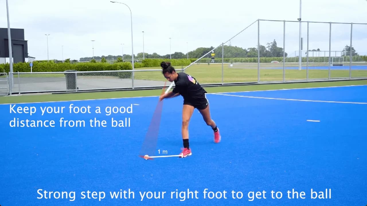 Video preview for the Inside Hockey skill Straight Hit - Advanced.